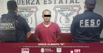 Detenido por violencia familiar en Mexicali
