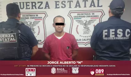 Detenido por violencia familiar en Mexicali