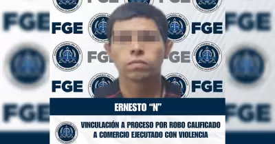 Vinculado por robo con violencia a comercio