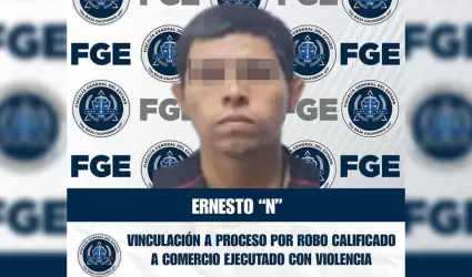 Vinculado por robo con violencia a comercio