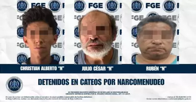 Detenidos en cateos por narcomenudeo en Tijuana y Playas de Rosarito