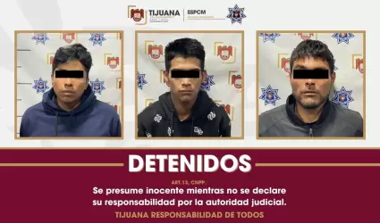 Responsables de robo con violencia