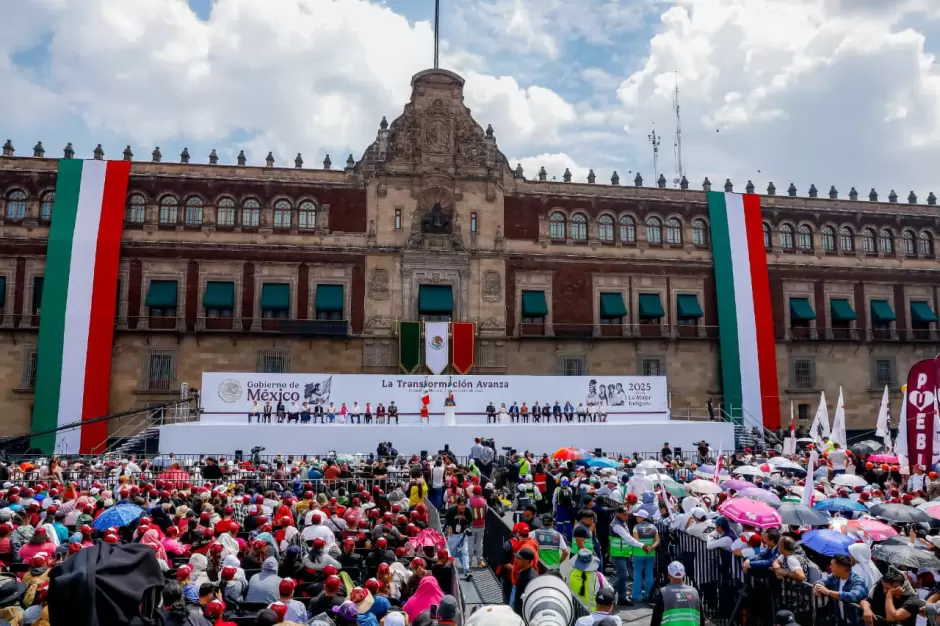 Presidenta Claudia Sheinbaum en su primer informe de gobierno