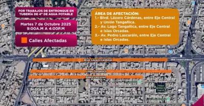 Cierres temporales del servicio de agua potable en Jardines del Lago y Villas de