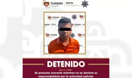 Presunto asaltante de tiendas de conveniencia