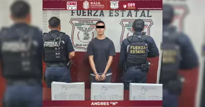Fuerza Estatal asegura a joven armado
