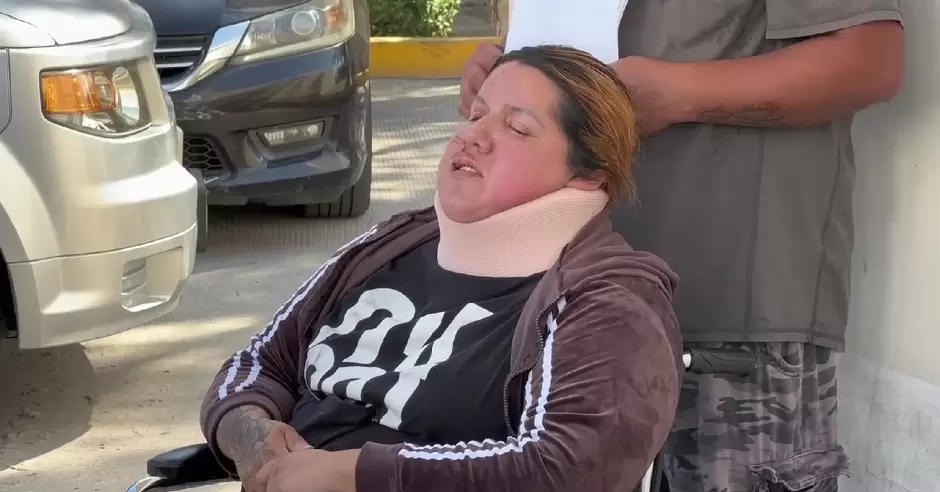 Afectada por la cada de una estructura metlica