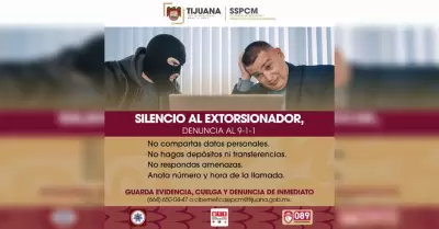 Silencio al extorsionador