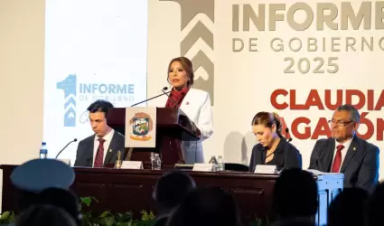 Claudia Agatn Muiz 1er. informe de gobierno