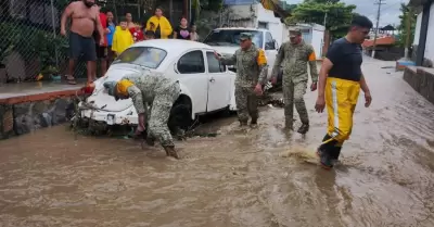 Afectaciones de la tormenta tropical Raymond en Acapulco