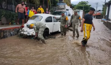Afectaciones de la tormenta tropical Raymond en Acapulco