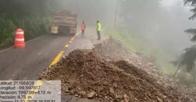 Carreteras afectadas por las lluvias