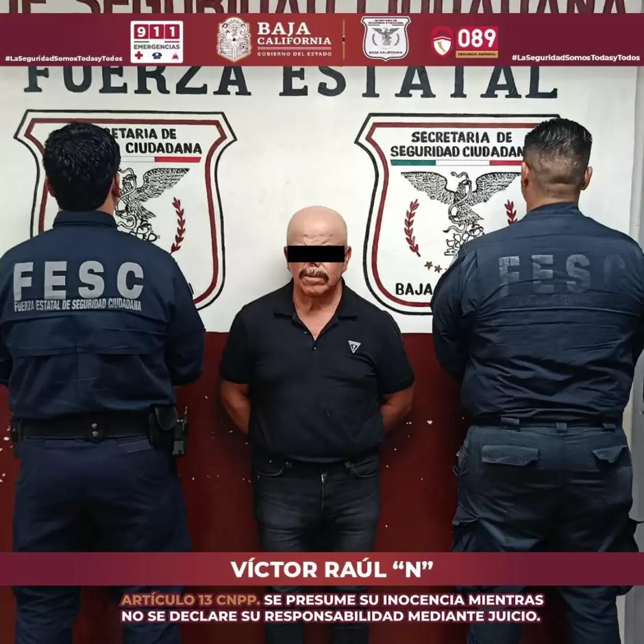 Dos detenidos tras intervención del Escuadrón Violeta en Mexicali y Tijuana