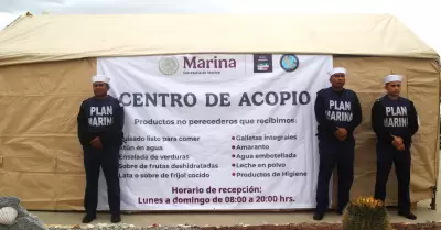 Centros de acopio en apoyo a damnificados