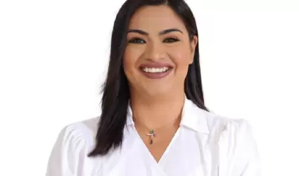 Gaby Meja, exalcaldesa de Cuauhtmoc, Colima.