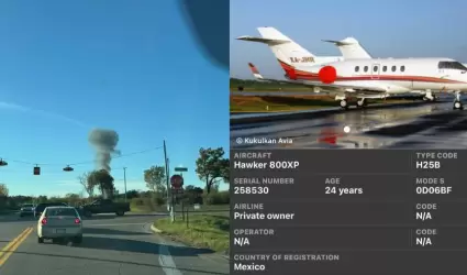 Desplome de avin mexicano en Michigan