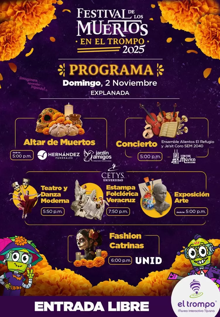 El Trompo Día de Muertos