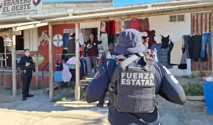 Marcha de reconocimiento en el fraccionamiento Real de Rosarito