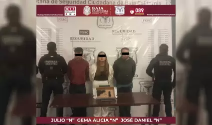 Personas armadas detenidas en Tijuana