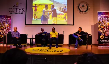 Ofrece Salvador Cabaas charla con estudiantes de preparatoria CETYS