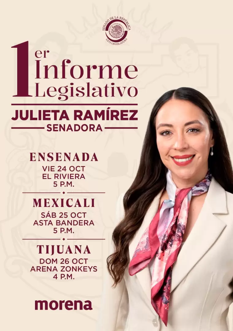 Informe de la senadora Julieta Ramírez