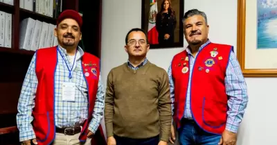 Oficial mayor, Eleazar Lpez Quihuis, sostuvo una reunin con Ral Crdova Villa