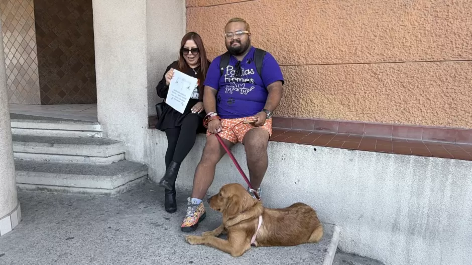 Manifestación contra agresor que con machete golpeaba a perritos