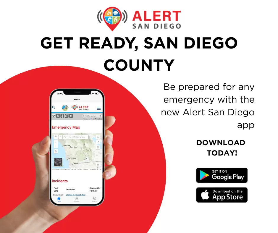 Nueva aplicación "Alert San Diego"