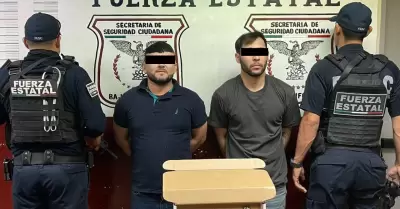 Detenidos con arma de fuego abastecida con cartuchos tiles