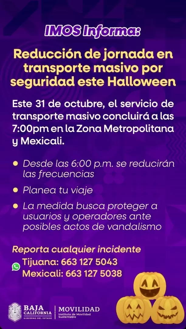 Aviso de IMOS