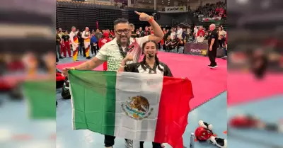 Deportistas ensenadenses Bibiana Sndez y Adn Domnguez