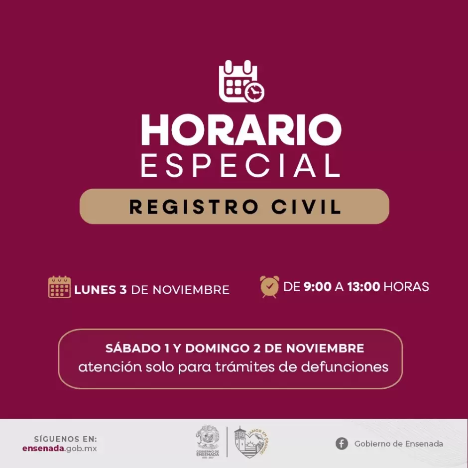 Horario registro
