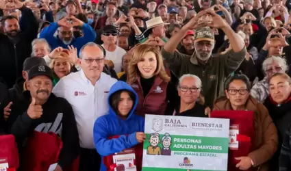 Reciben 400 mil personas mayores pensiones durante gobierno de Marina del Pilar