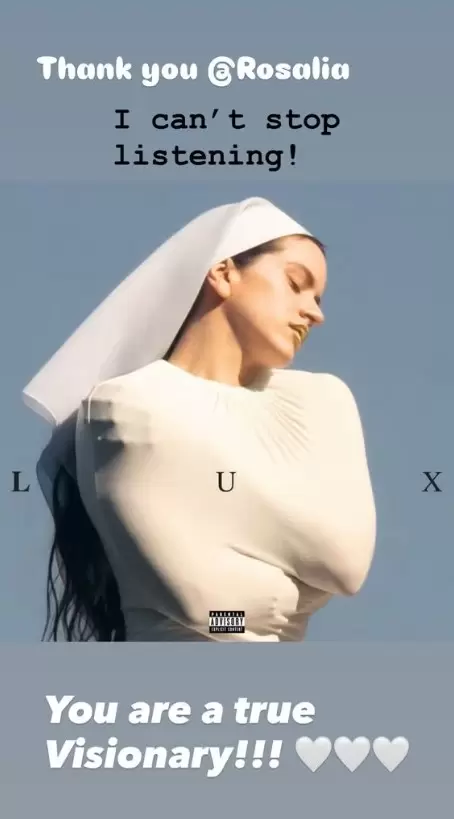 Madonna elogia a Rosalía por su álbum "LUX"