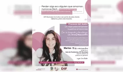 Pltica para comprender y sanar el proceso del duelo