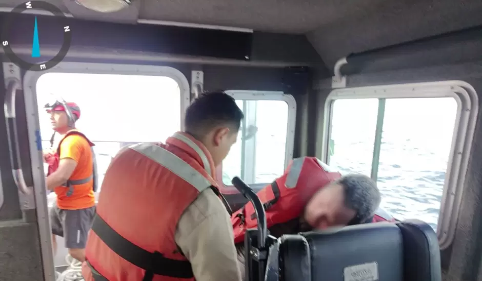 Marina realiza evacuacin mdica de tripulante en embarcacin turstica en Ensenada