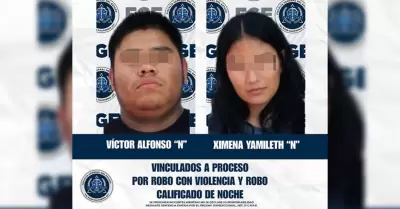 Vinculados a proceso por robo con violencia a conductor de plataforma