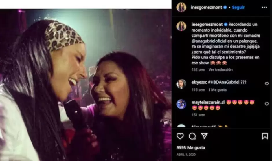 Ana Gabriel junto a Ins Gmez Mont