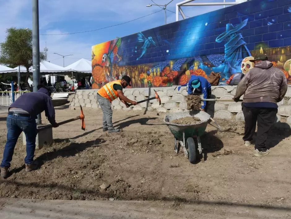 Obra de rehabilitacin del parque Villa del Prado I