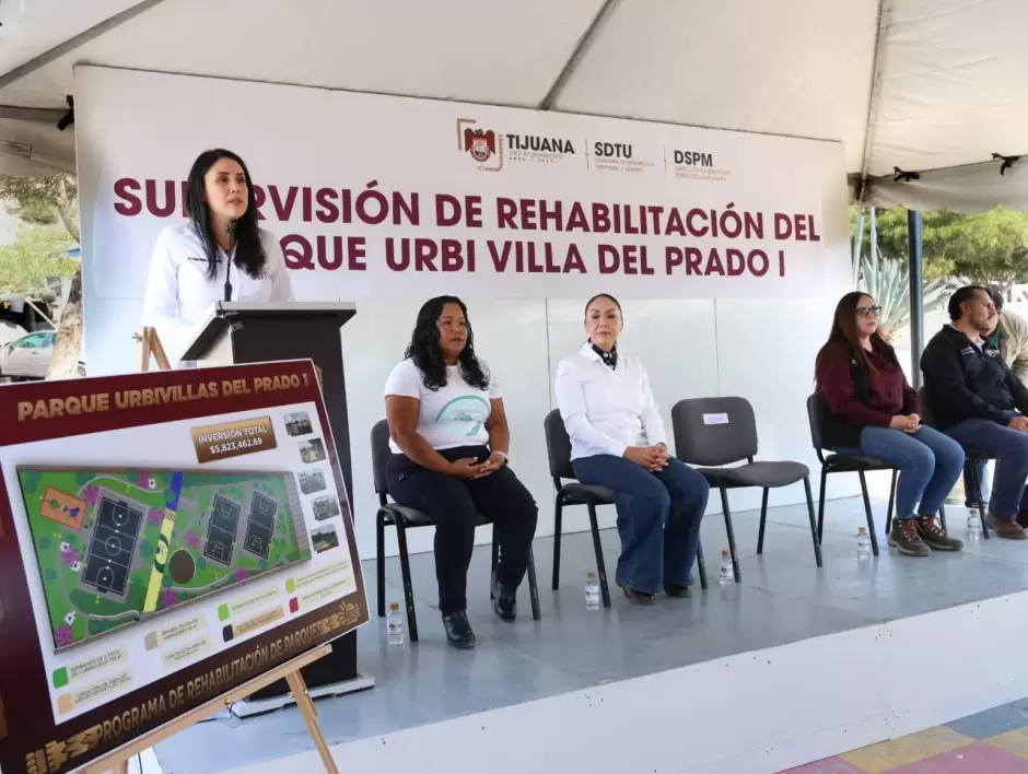 Obra de rehabilitacin del parque Villa del Prado I