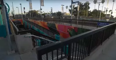 Mural en tnel peatonal del Centro de Trnsito de Oceanside