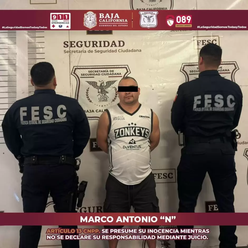 Detenido por violencia familiar