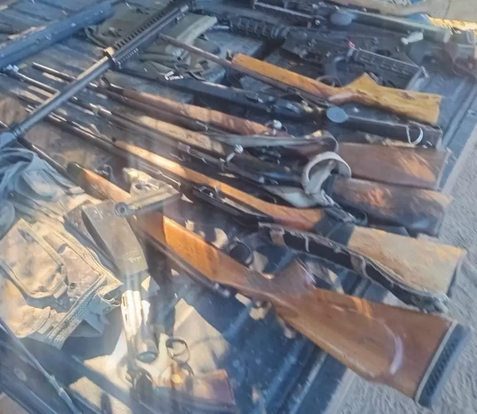 Aseguran armamento en Baja California