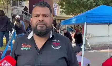 Integrante CNTE en Tijuana