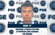 FGE obtiene vinculacin a proceso para acusado del incendio de dos patrullas de la Polica Municipal