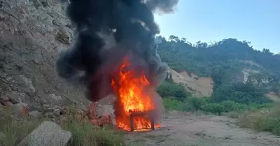 Incinera ms de una tonelada y media de clorhidrato de cocana