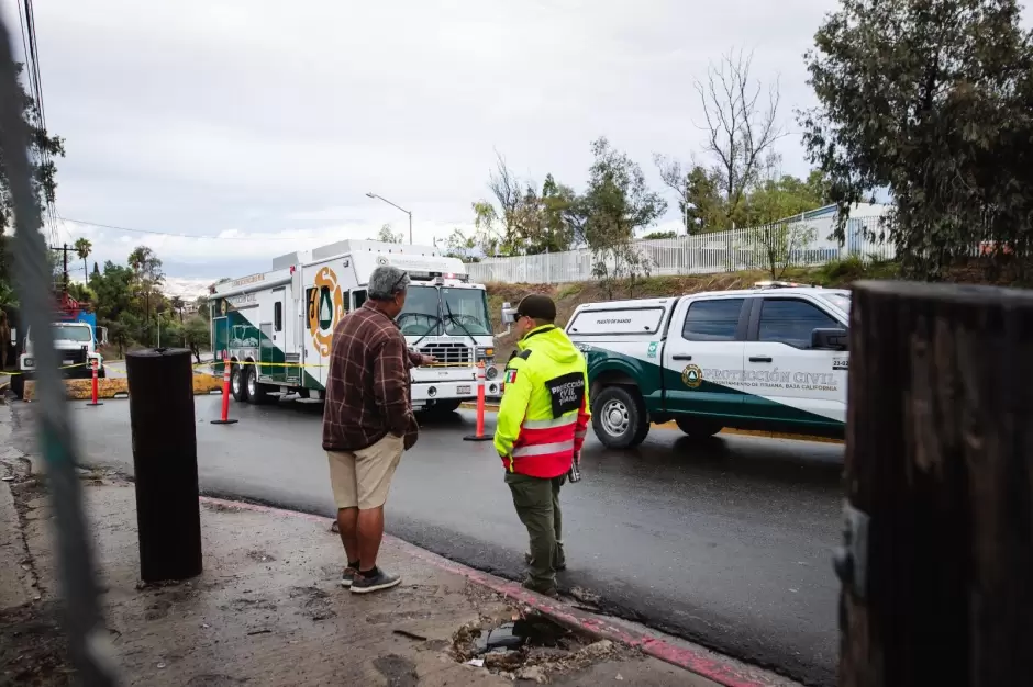 Monitorean desarenadores y zonas de riesgo tras lluvias registradas en Tijuana