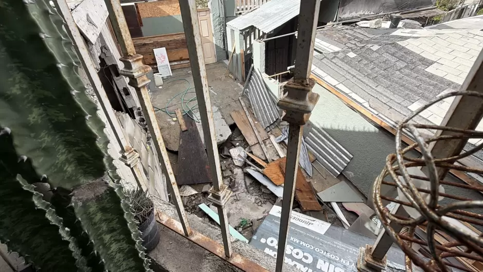 Deslizamiento en la Snchez Taboada