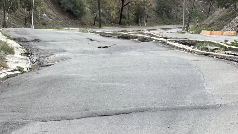 Deslizamiento en la Snchez Taboada