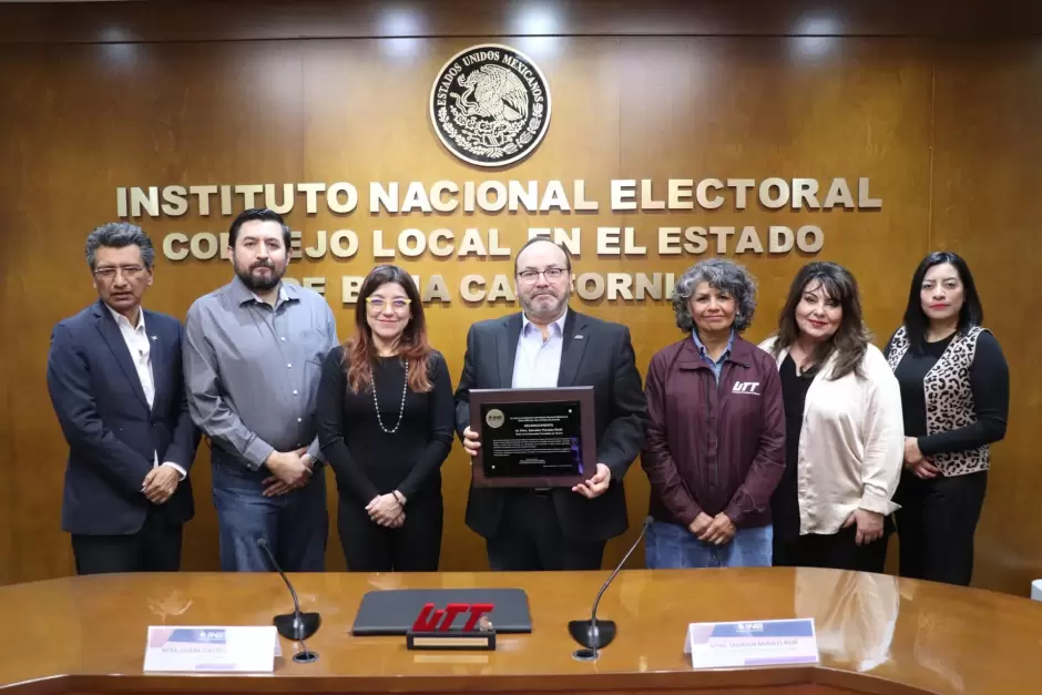 Reconocen a la Universidad Tecnológica de Tijuana por su compromiso democrático